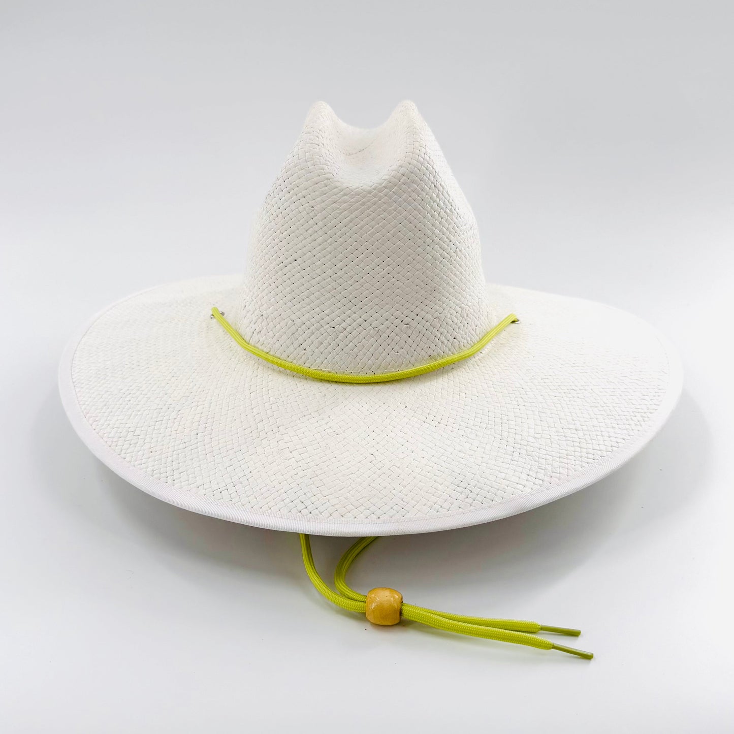 Baldiz White Sun Hat | Wide Brim Sun Hat with Rope Band