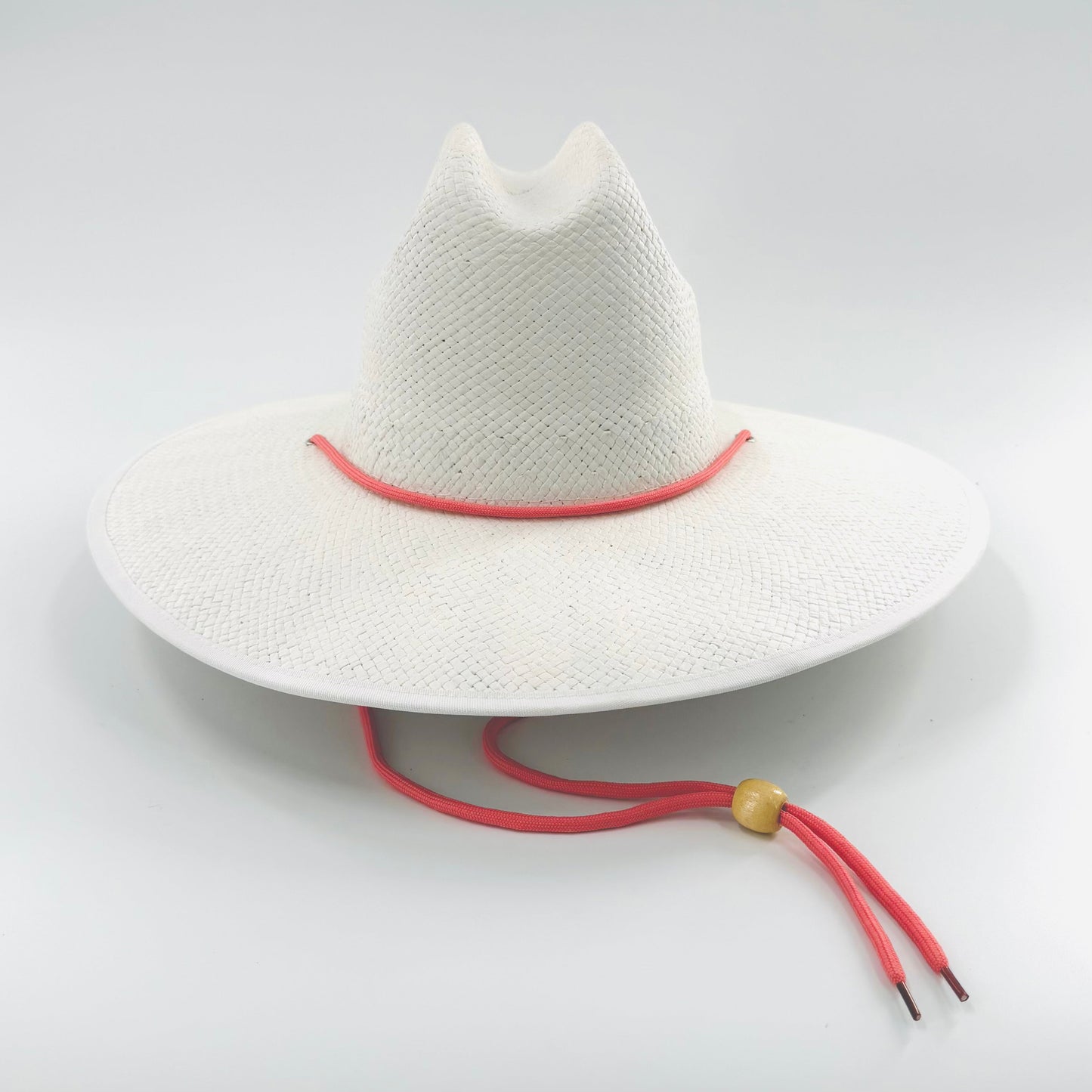 Baldiz White Sun Hat | Wide Brim Sun Hat with Rope Band