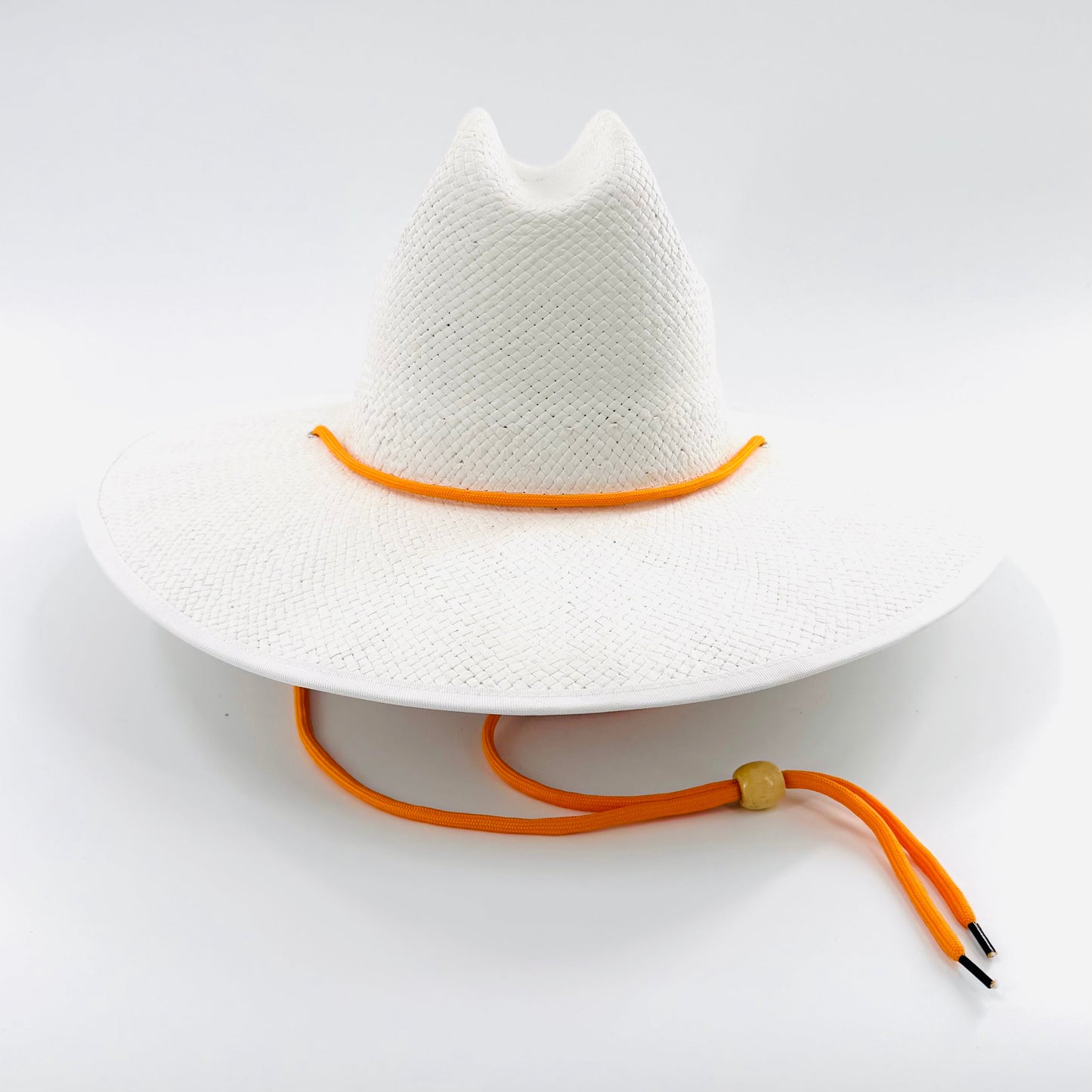 Baldiz White Sun Hat | Wide Brim Sun Hat with Rope Band
