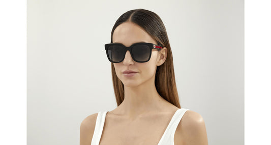 Gucci Women’s Sunglasses / Black Acetate Frame with Grey Gradient Lenses / Authentic Luxury Eyewear