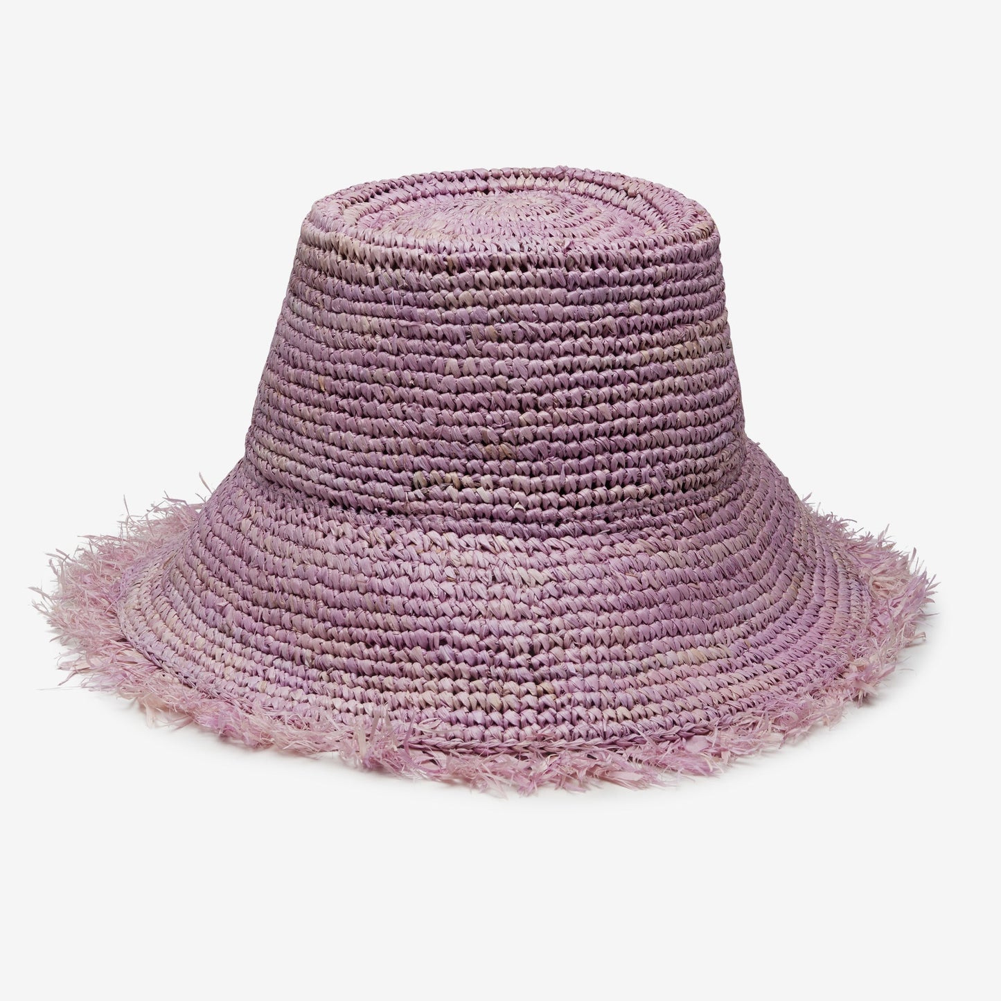 Bora Bora Raffia Bucket in Lilac