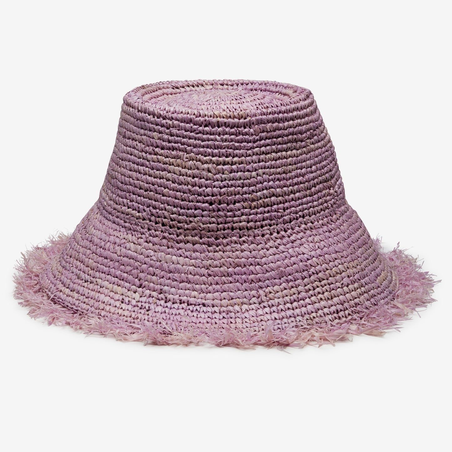 Bora Bora Raffia Bucket in Lilac