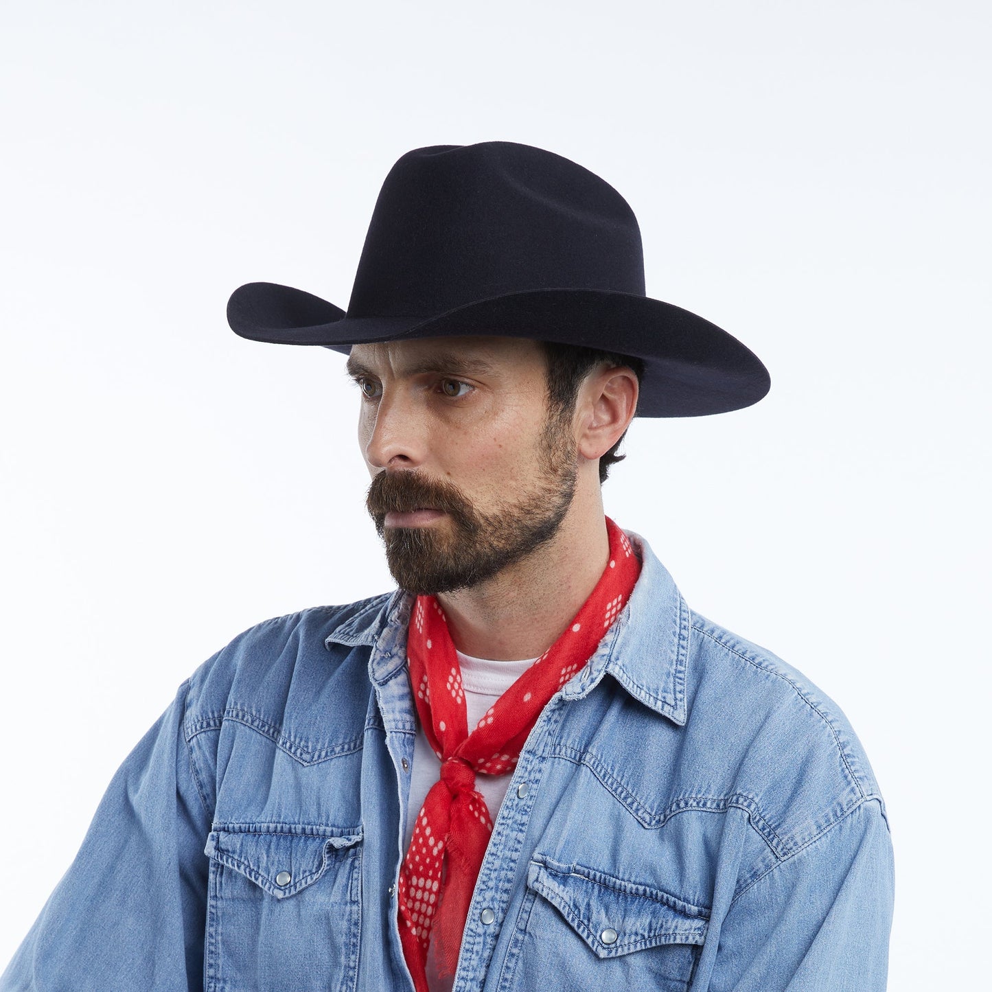 Peters Cashmere Bandana in Red