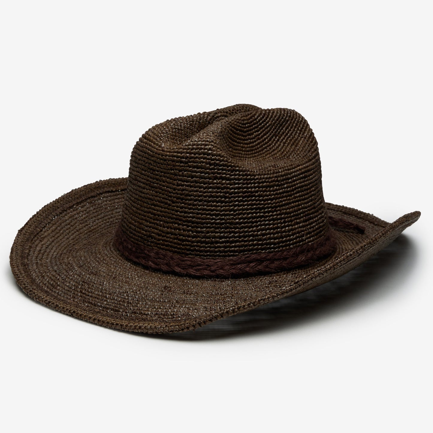Pippa Raffia Cowboy in Chocolate