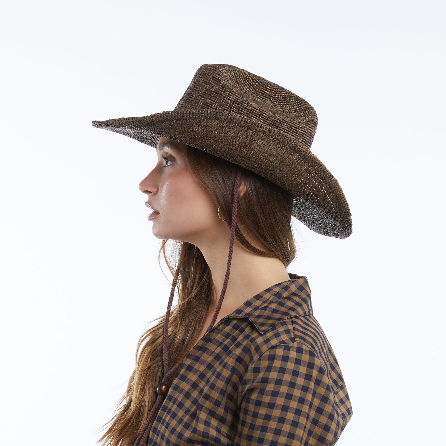 Pippa Raffia Cowboy in Chocolate