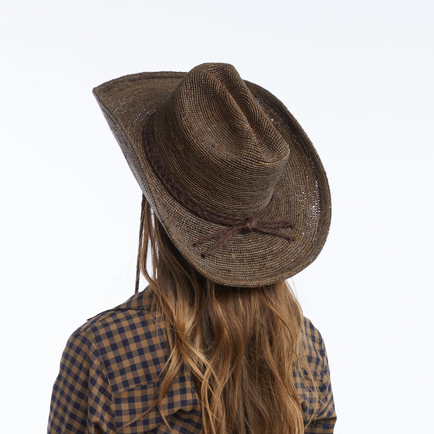 Pippa Raffia Cowboy in Chocolate