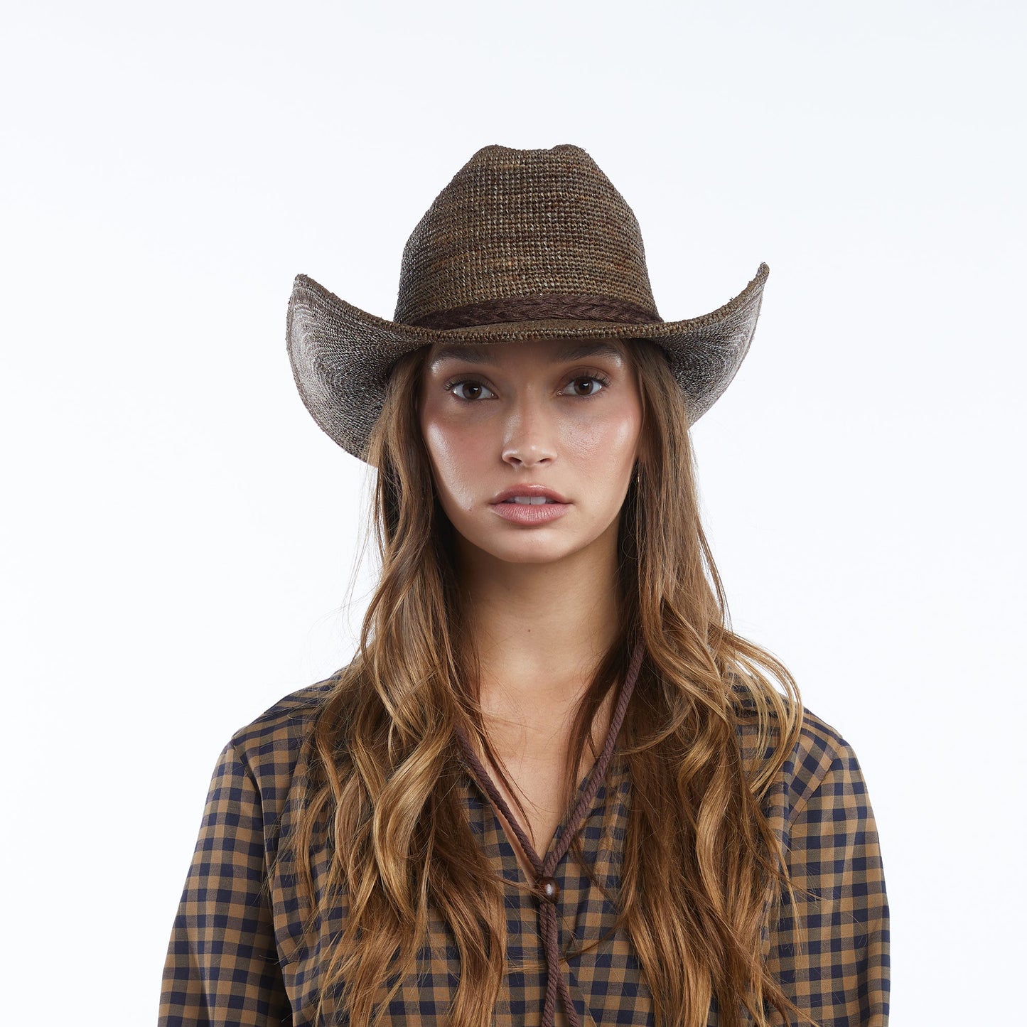 Pippa Raffia Cowboy in Chocolate