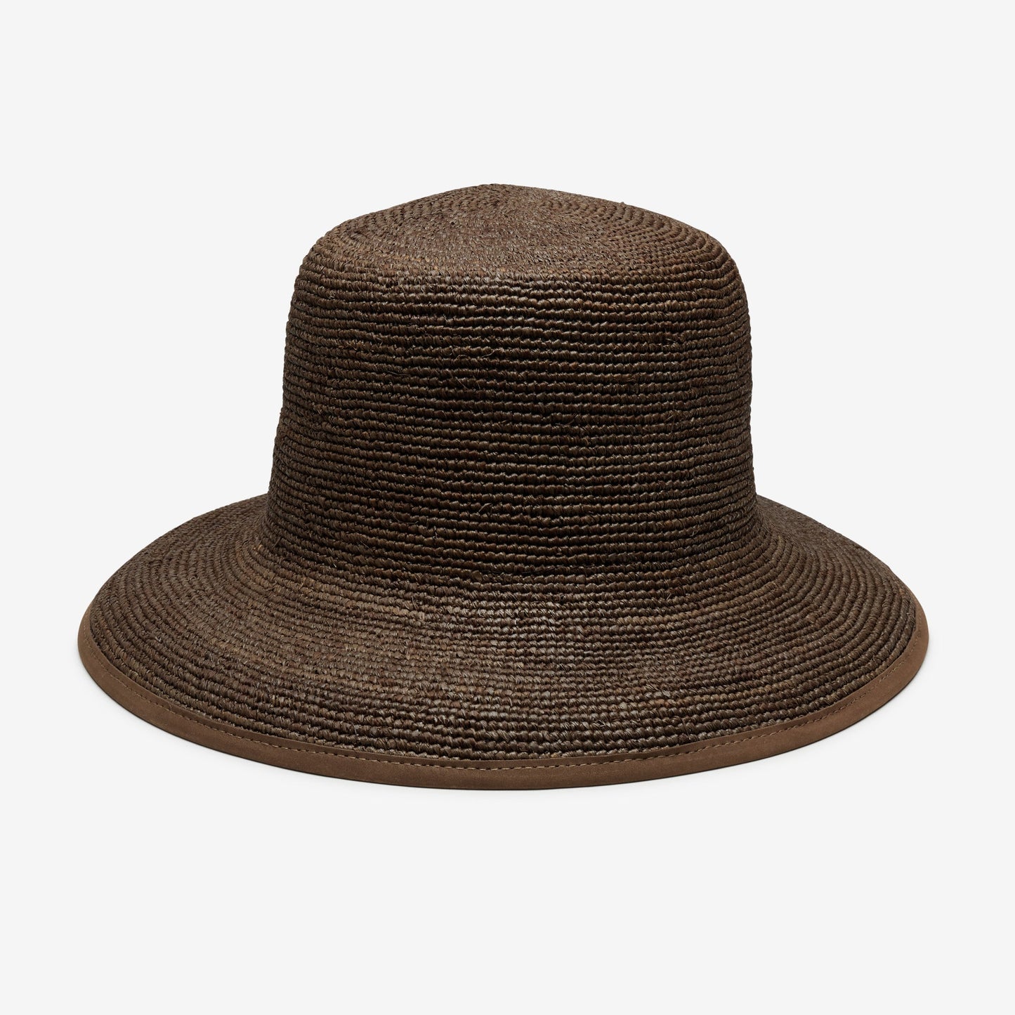 June Raffia Bucket in Brown