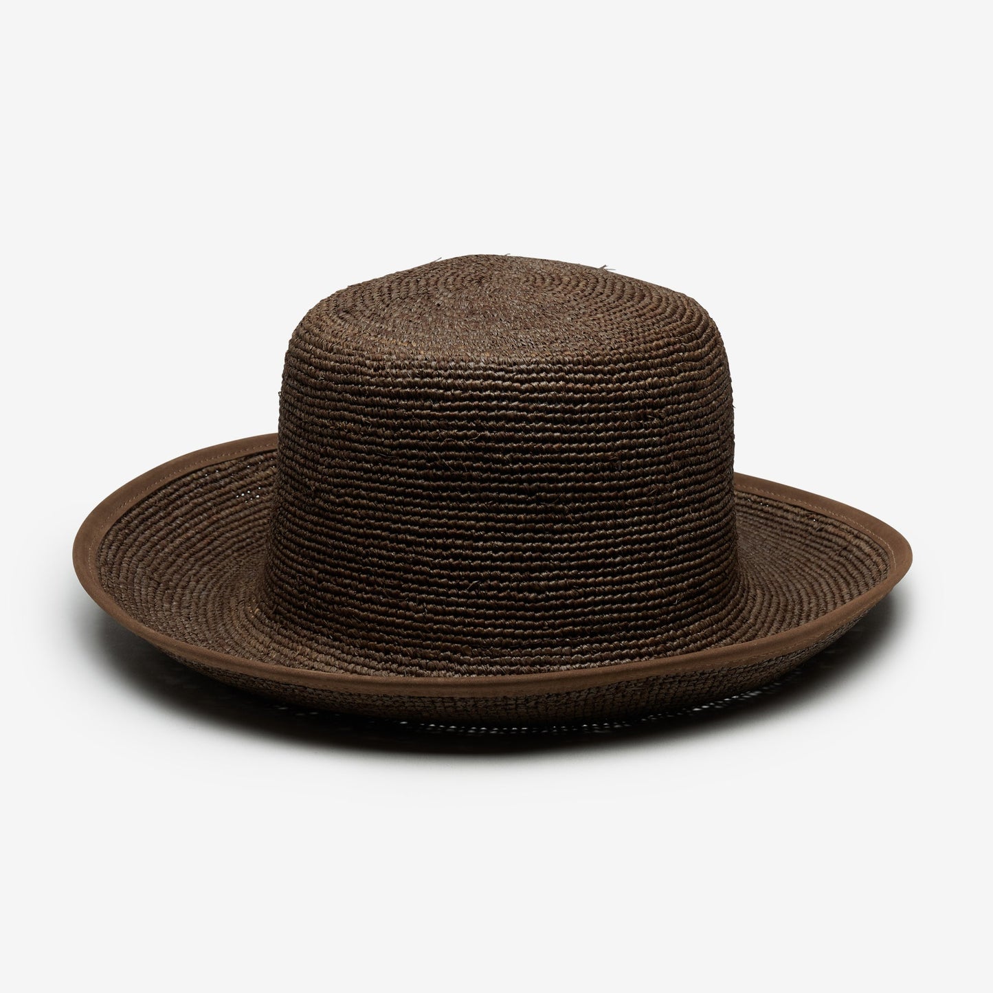 June Raffia Bucket in Brown