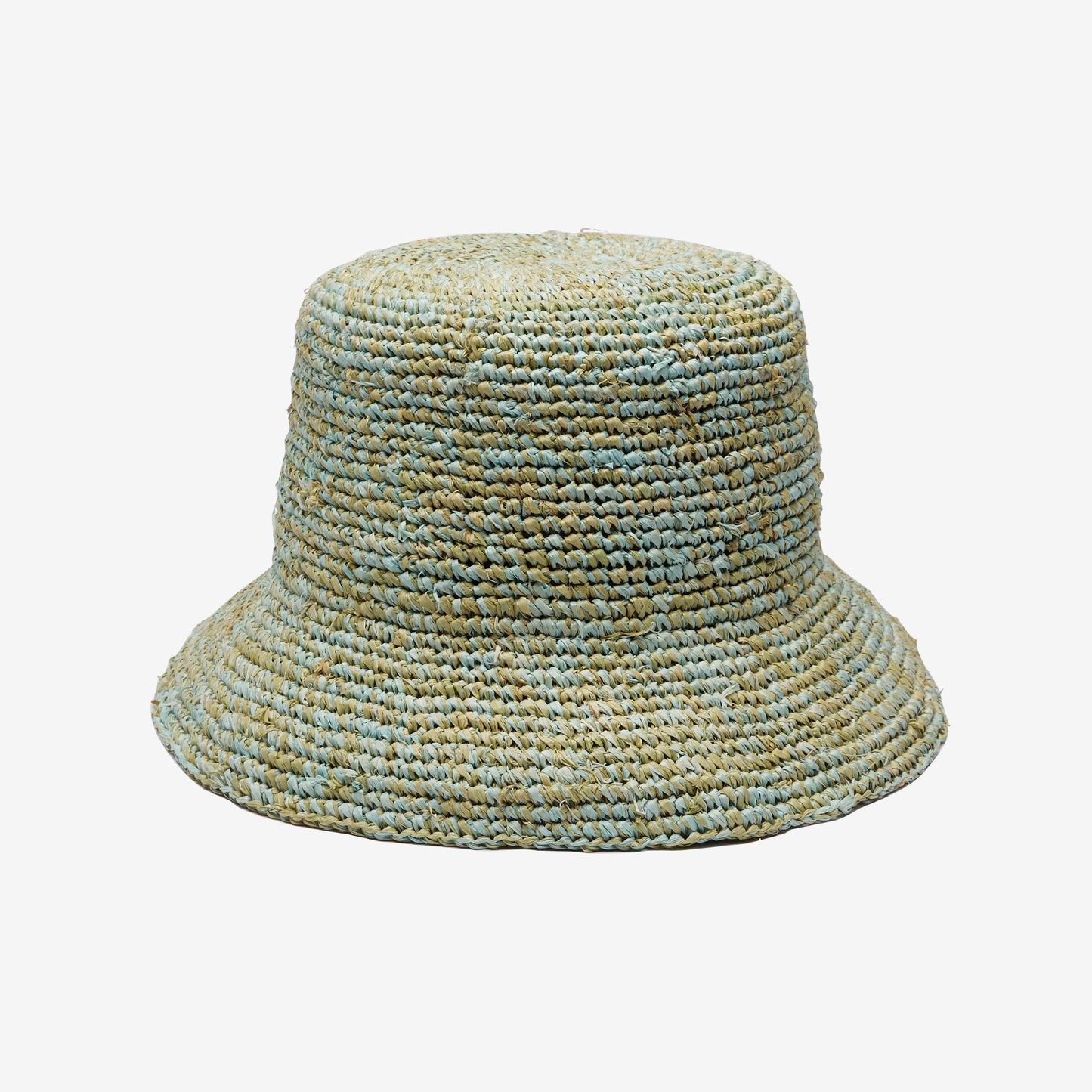 Noa Raffia Bucket in Mint