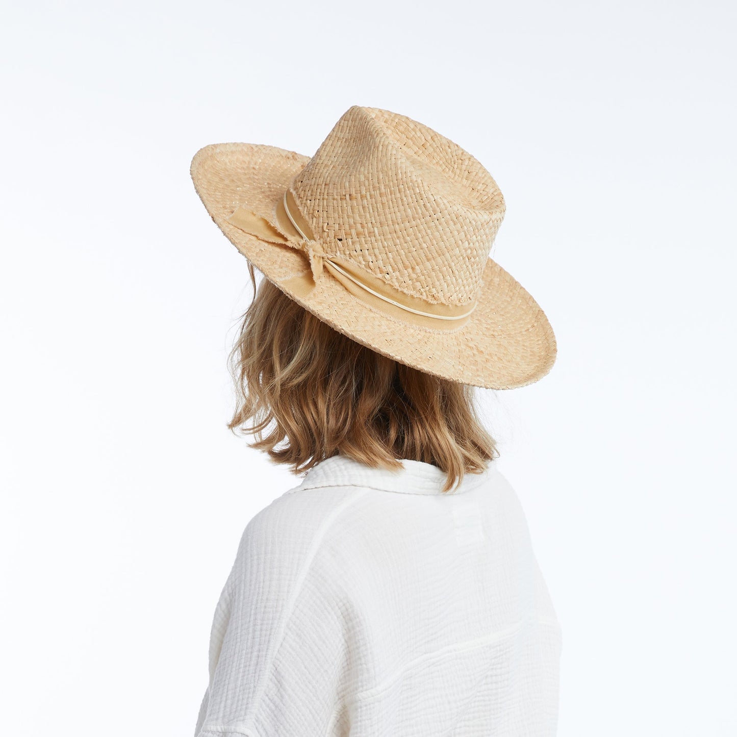 Pietra Raffia Fedora in Natural