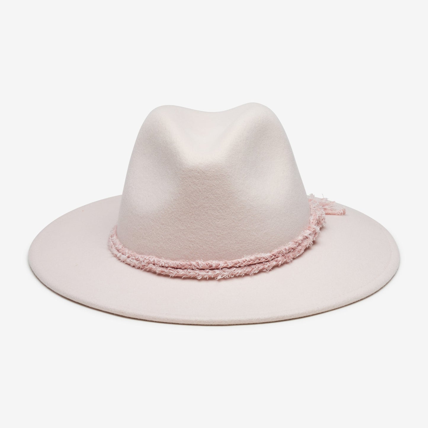 Finn Packable Wool Fedora in Blush