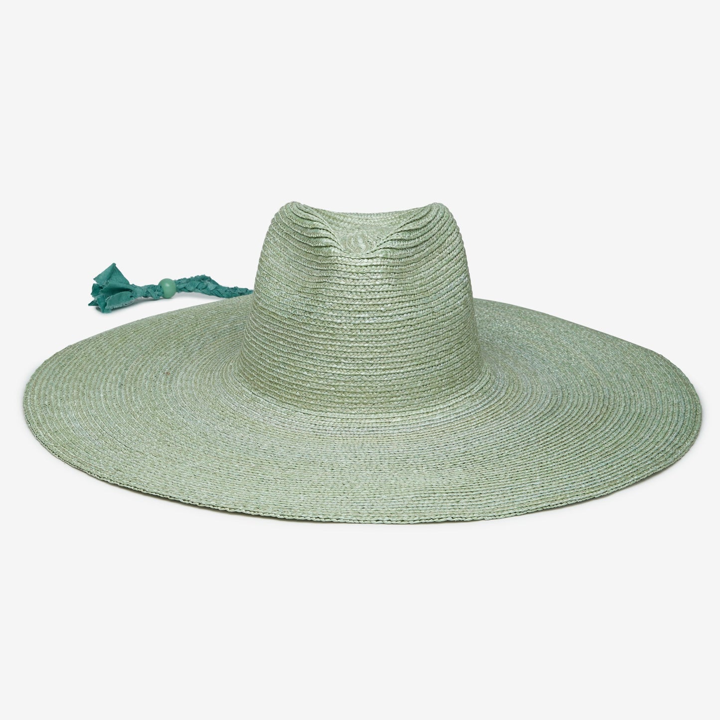 Brie Wide Brim Wheat Straw Rancher in Sage