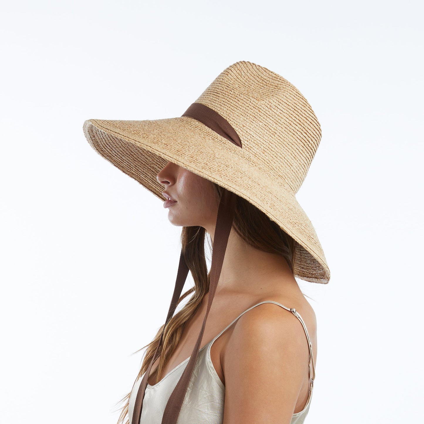 Thea Raffia Sun Hat in Natural
