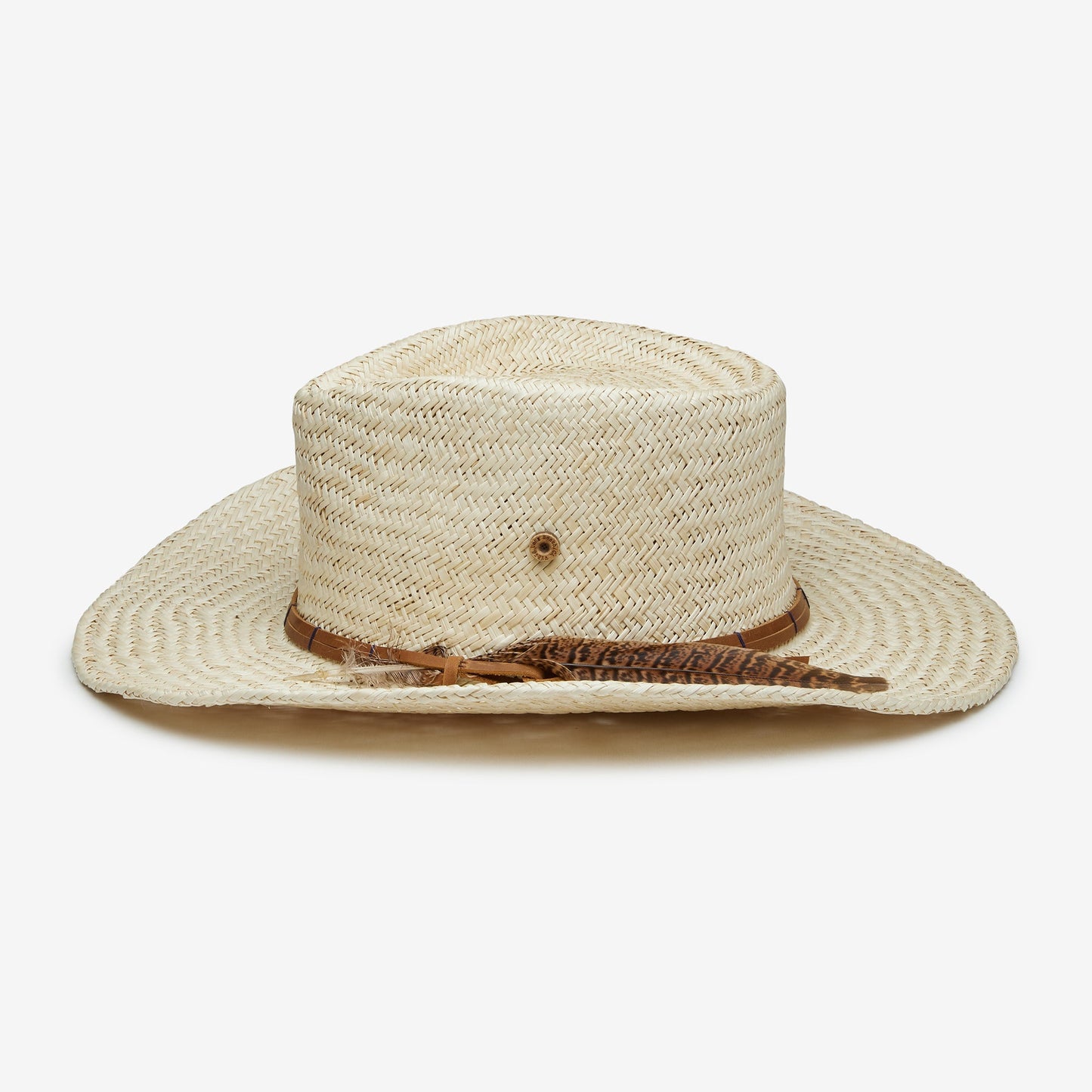 Atlas Straw Feathered Cowboy in Natural