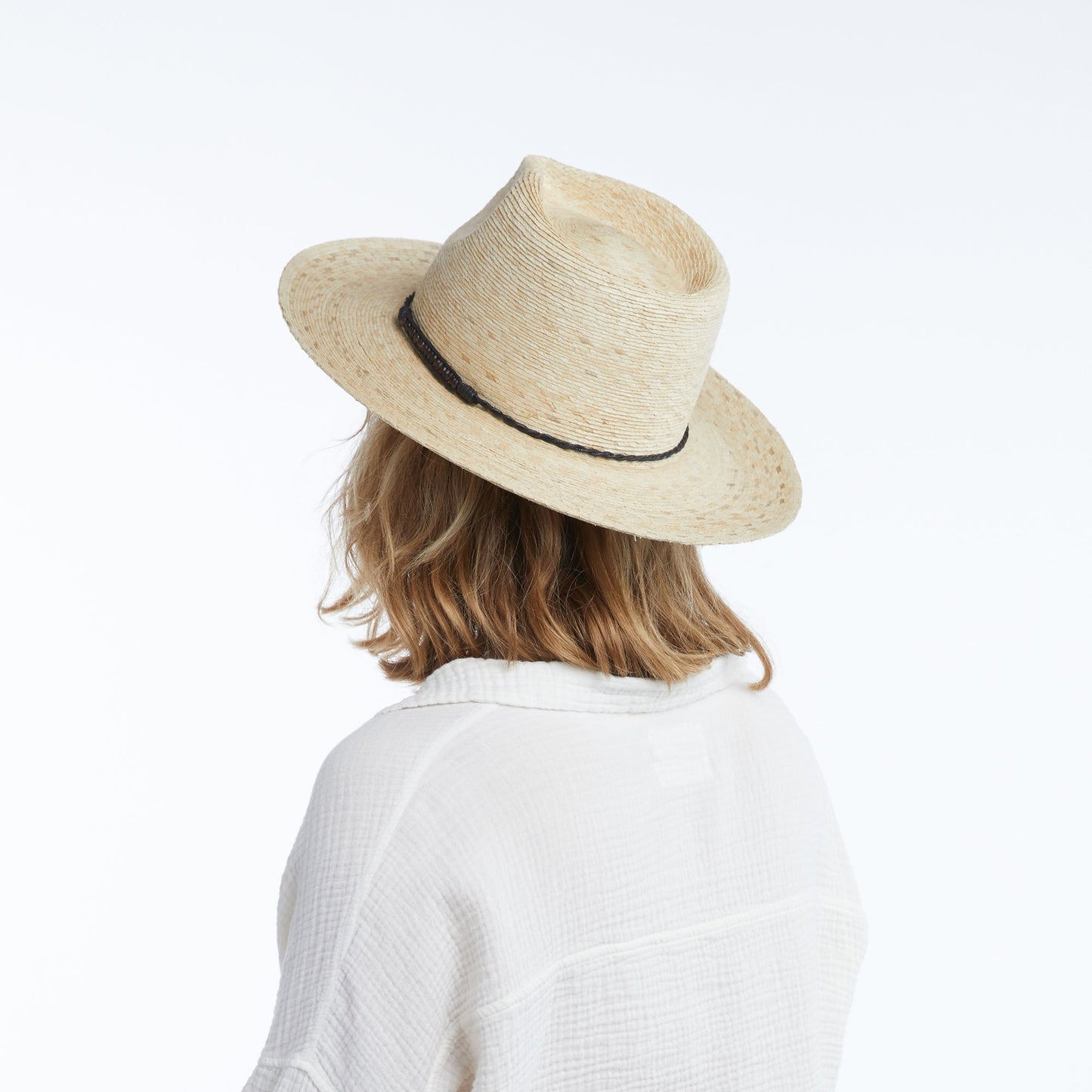 Orion Straw Fedora in Natural