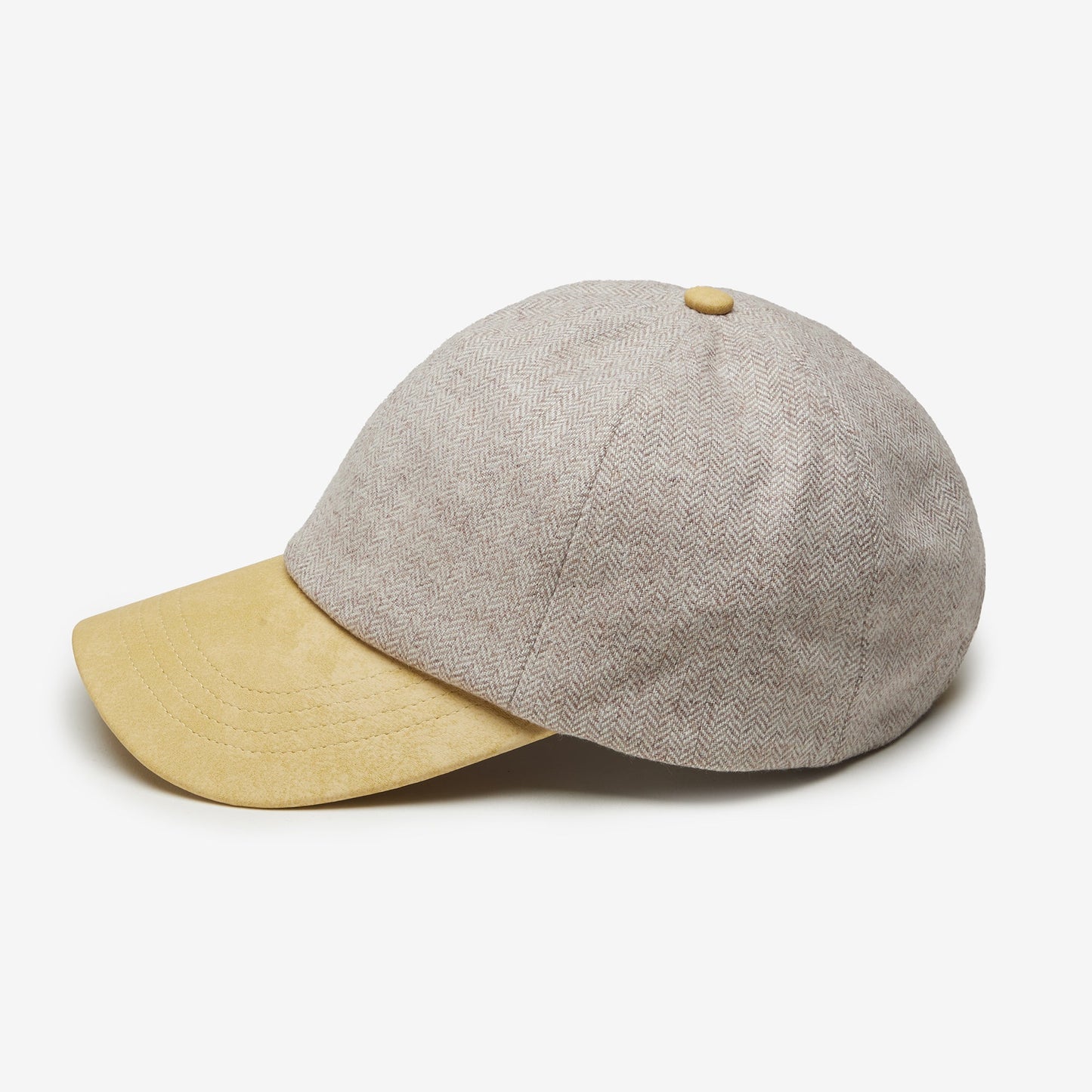 Sam Baseball Cap in Herringbone