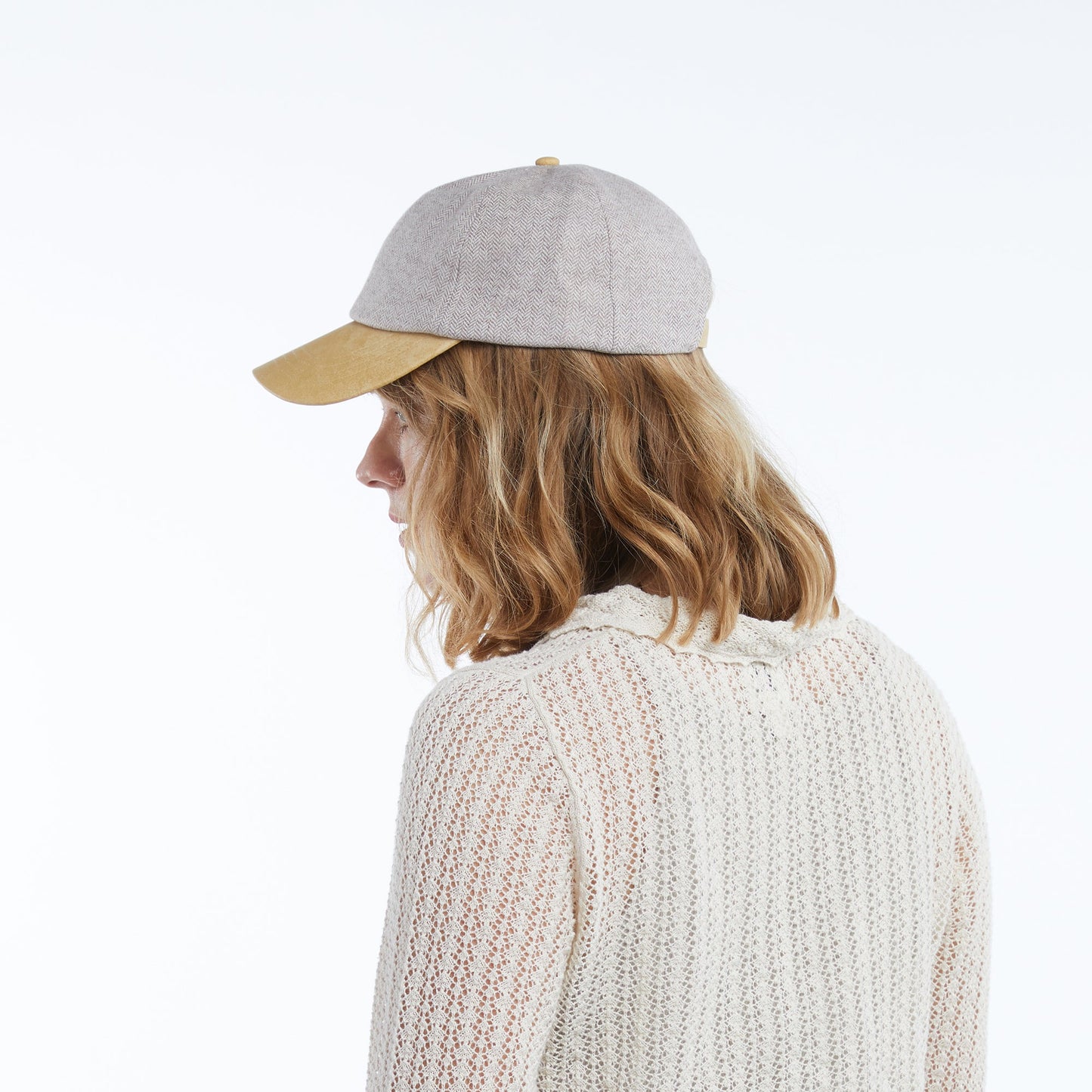 Sam Baseball Cap in Herringbone