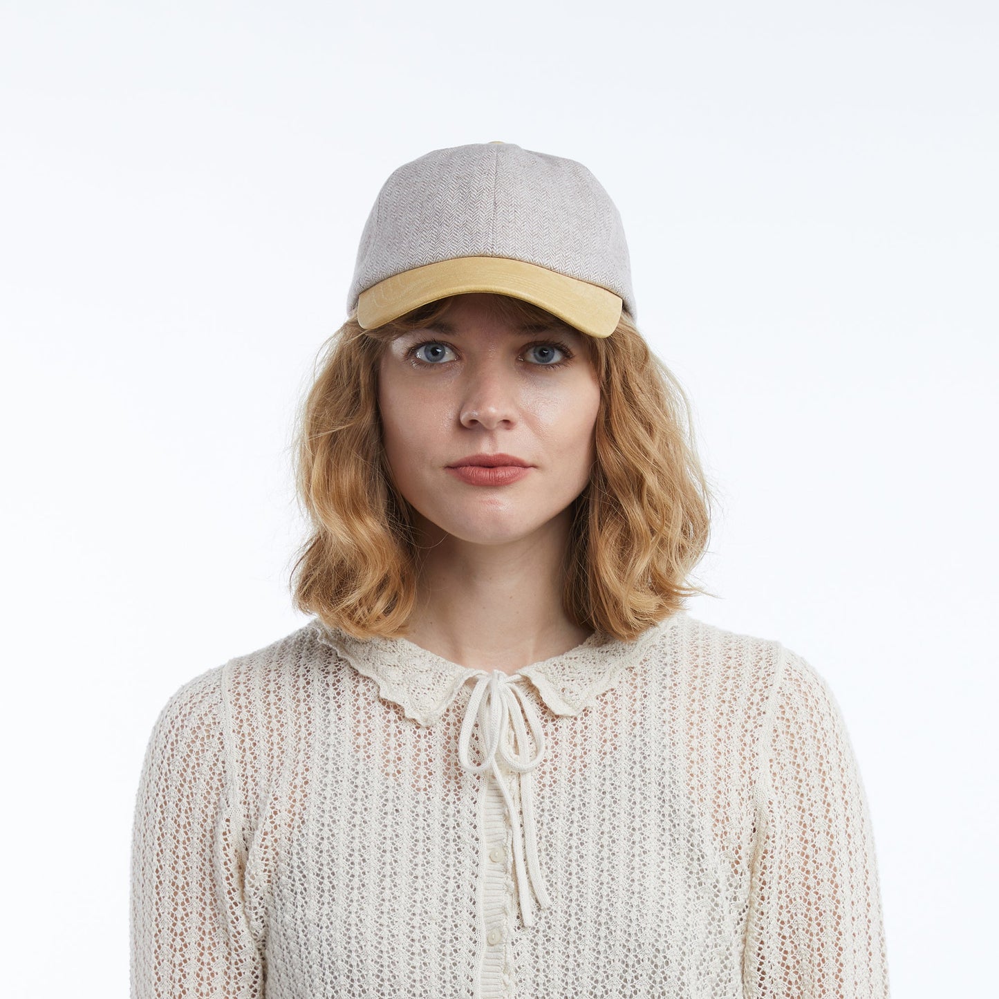 Sam Baseball Cap in Herringbone