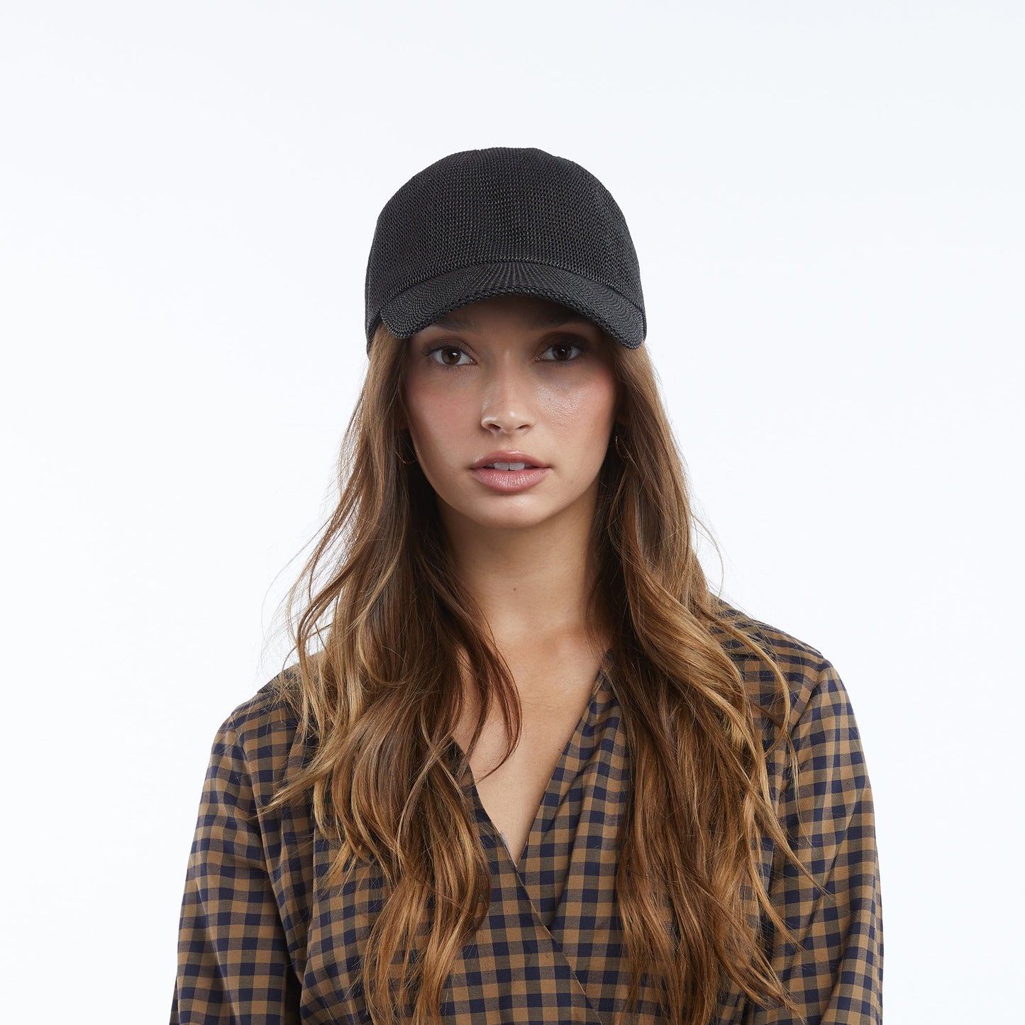 Paula Mesh Cap in Black
