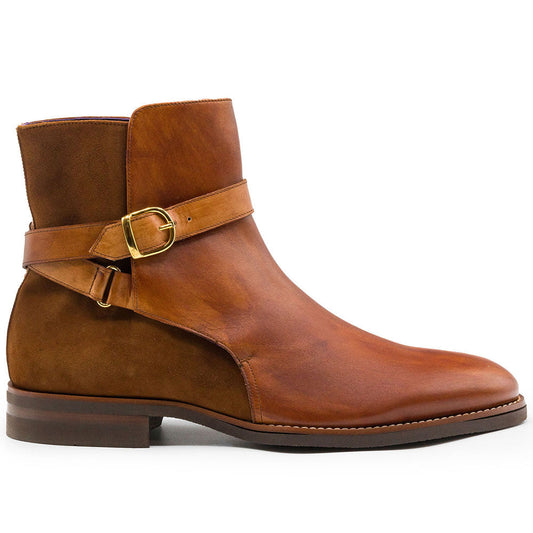 45-600-CGN Jodphur Italian Calfskin Boot, Cognac