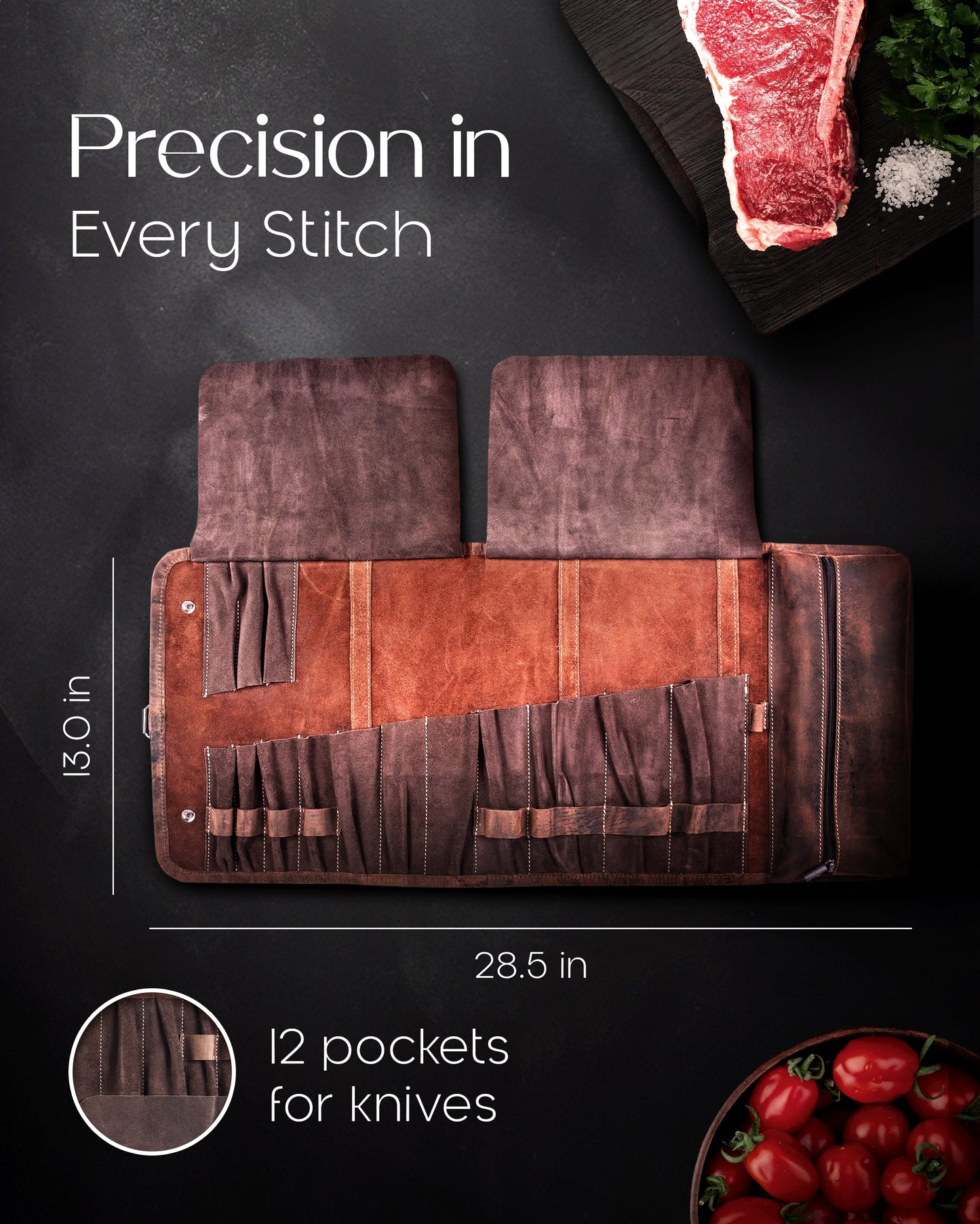 Leather Knife Bag