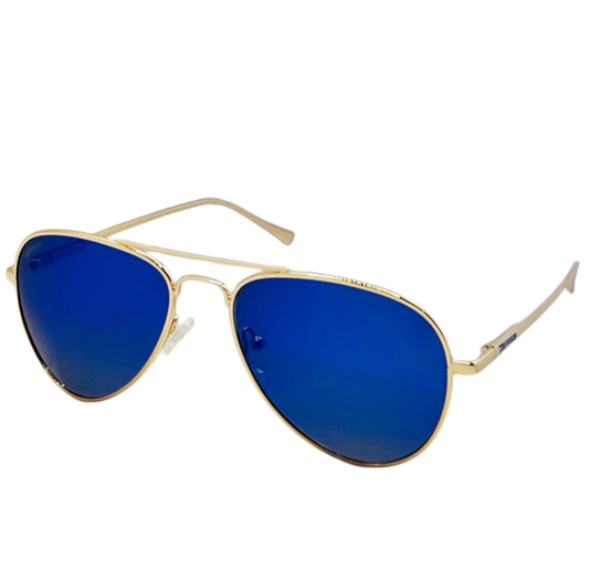 Maverick Polarized Aviator Sunglasses / Lightweight / Spring Hinge Temple / Anti-Reflective Reverse Coating