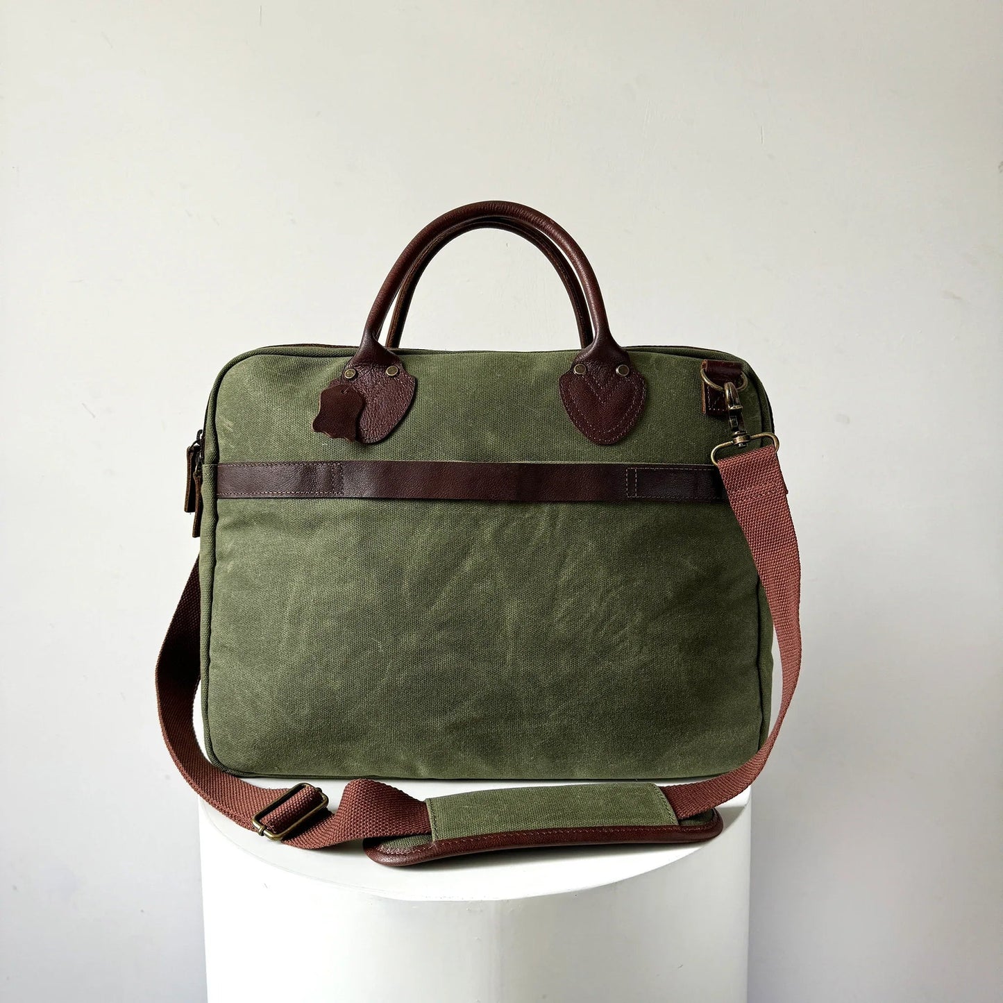 Maxwell Waxed Canvas Messenger Bag – 16" Laptop - Top Zip