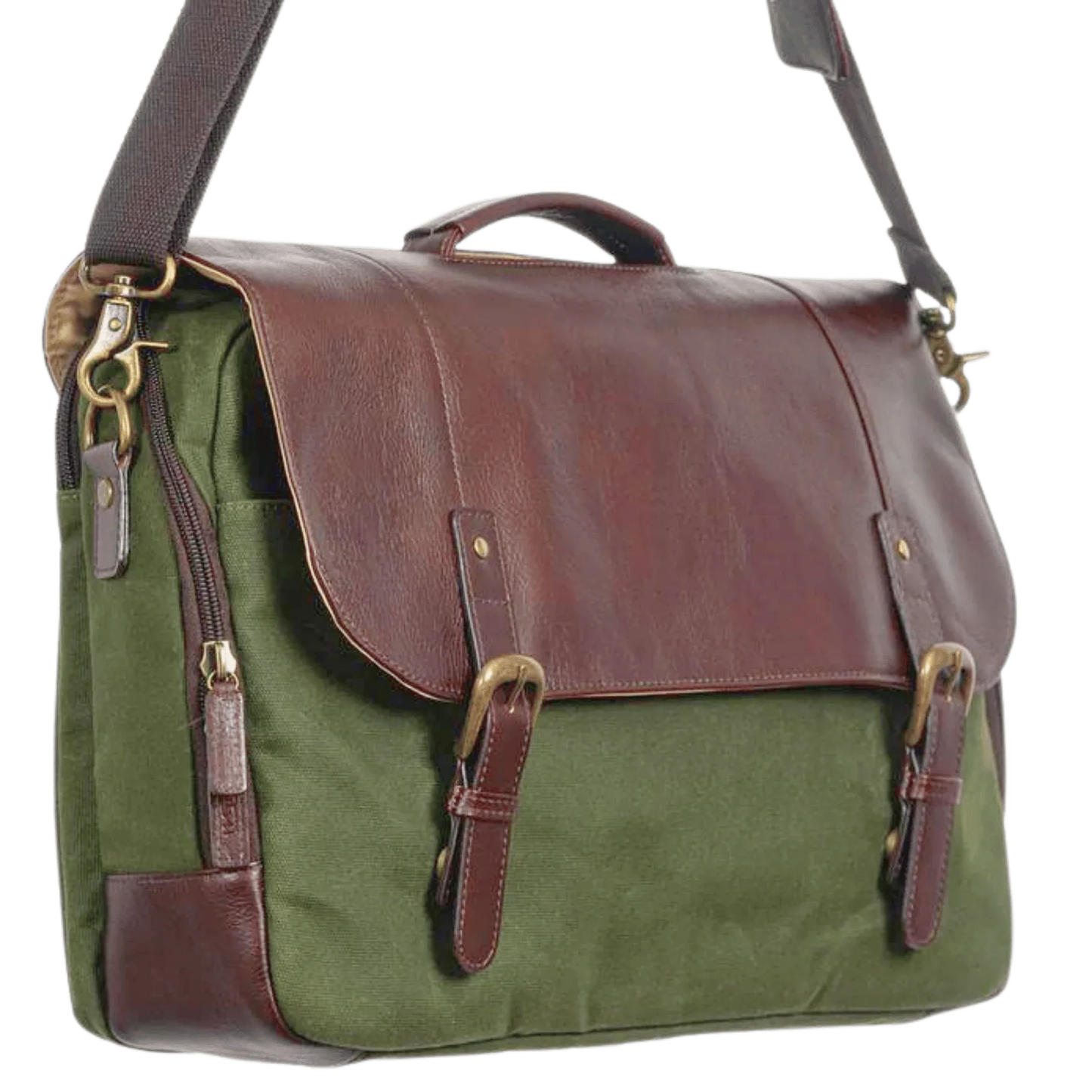 Maxwell Waxed Canvas Messenger Bag - 16'' Laptop - Structured