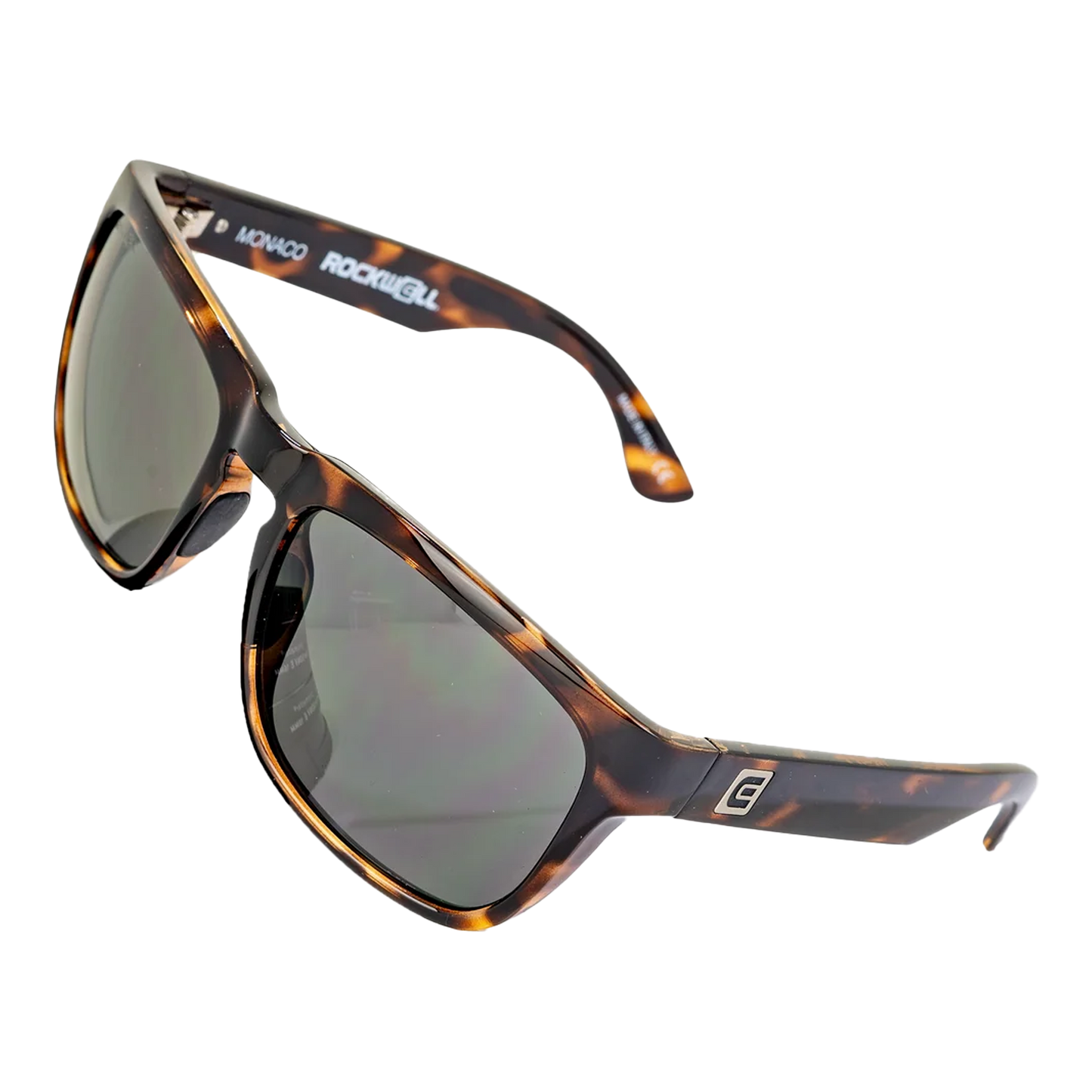 Monaco (Havana/Black) /  Crystal Clear Lenses / Sporty rubberized frame / keyhole nose bridge