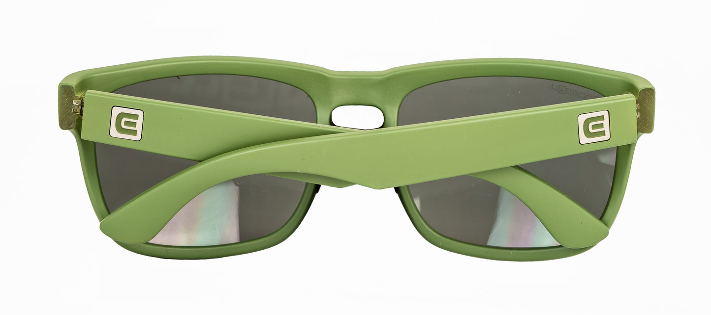 Monaco (Army Green/Black) / Top Seller /  Crystal Clear Lenses / Sporty Rubberized Frame / Keyhole Nose Bridge
