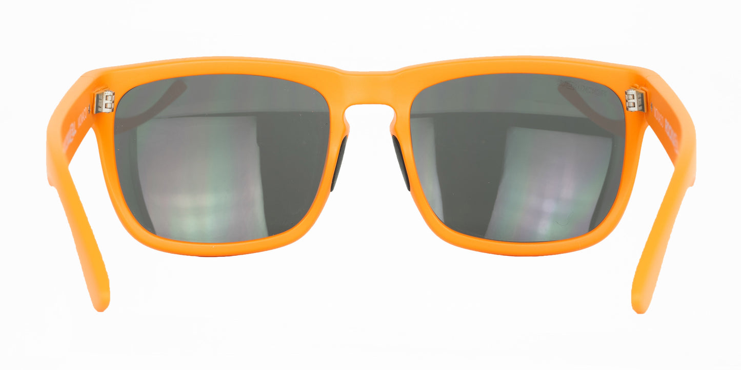 Monaco (Orange/Black) / Top Seller /  Crystal Clear Lenses / Sporty Rubberized Frame / Keyhole Nose Bridge