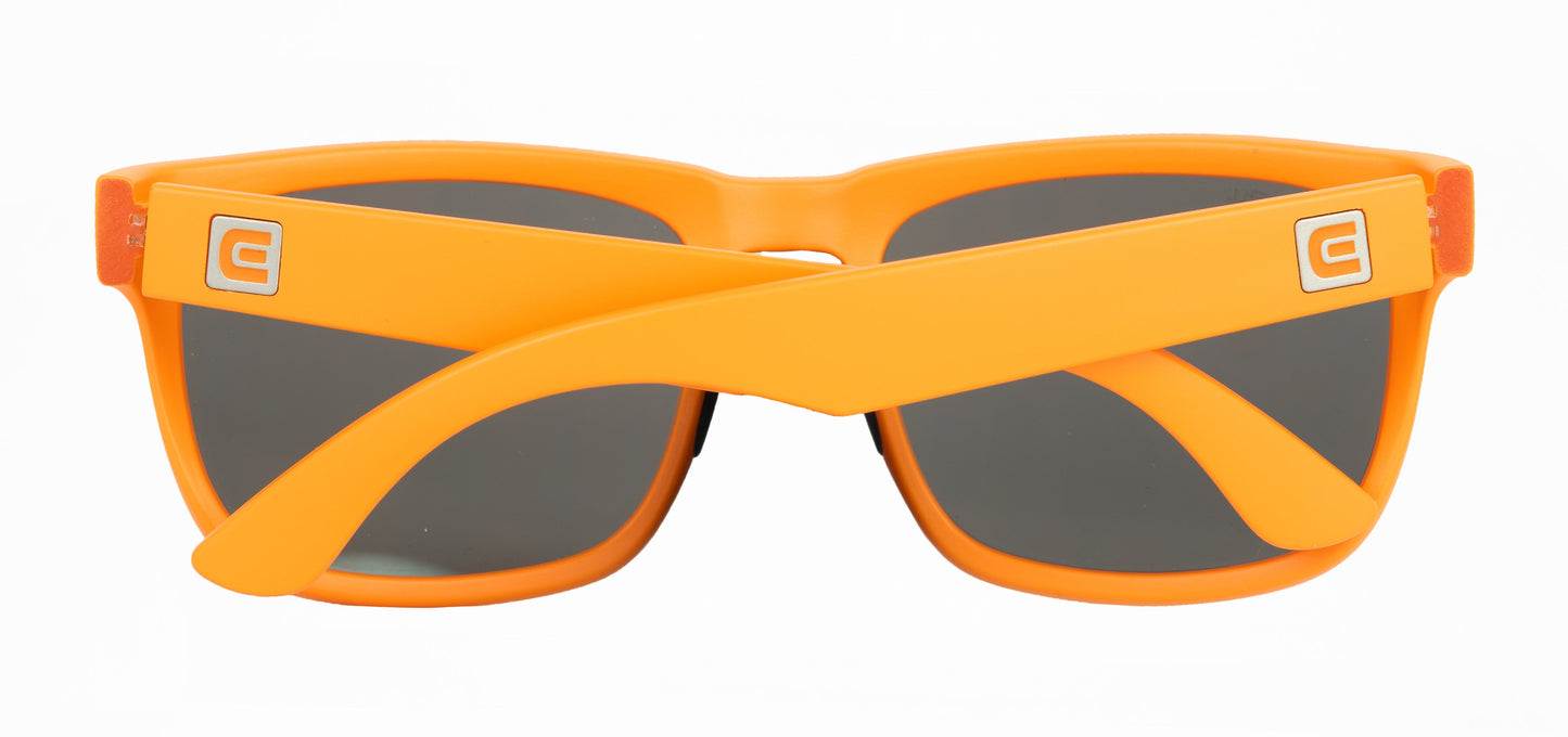 Monaco (Orange/Black) / Top Seller /  Crystal Clear Lenses / Sporty Rubberized Frame / Keyhole Nose Bridge
