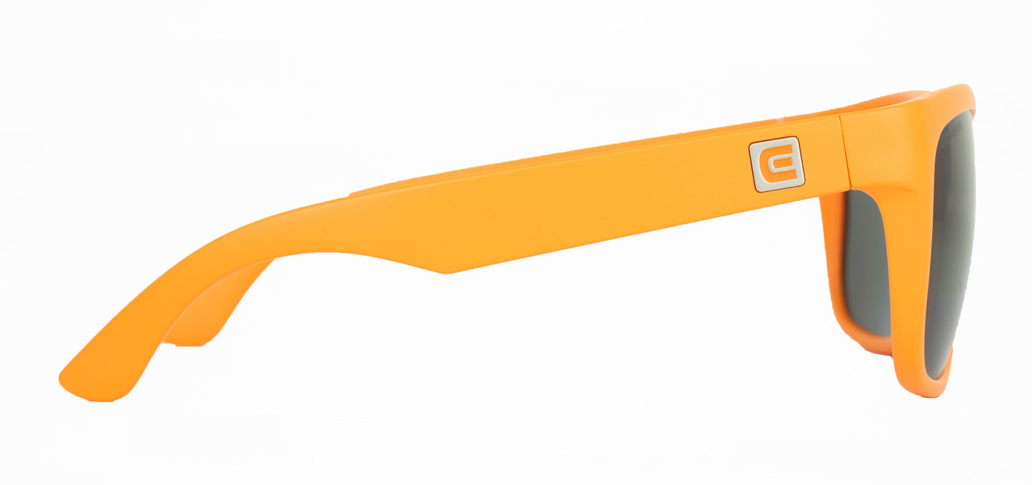 Monaco (Orange/Black) / Top Seller /  Crystal Clear Lenses / Sporty Rubberized Frame / Keyhole Nose Bridge