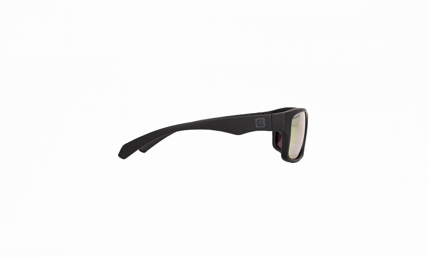 POMPEI FLOATABLE (MATTE BLACK/GREEN POLARIZED HYDRO) / Wide Design / Impact-Resistant / Made in Italy