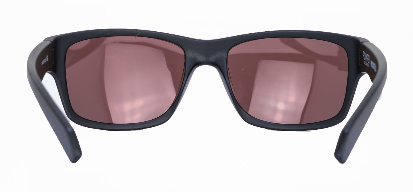 POMPEI FLOATABLE (MATTE BLACK/PURPLE POLARIZED HYDRO) / Wide Design / Impact-Resistant / Made in Italy