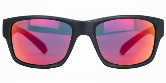 POMPEI FLOATABLE (MATTE BLACK/RED POLARIZED HYDRO) /  Wide Design / Impact-Resistant / Made in Italy