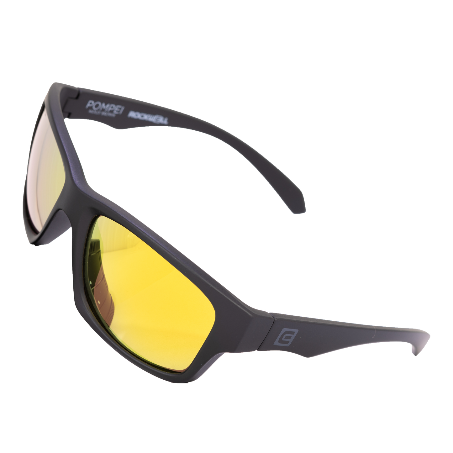 POMPEI FLOATABLE (MATTE BLACK/GOLD POLARIZED HYDRO) /  Wide Design / Impact-Resistant / Made in Italy