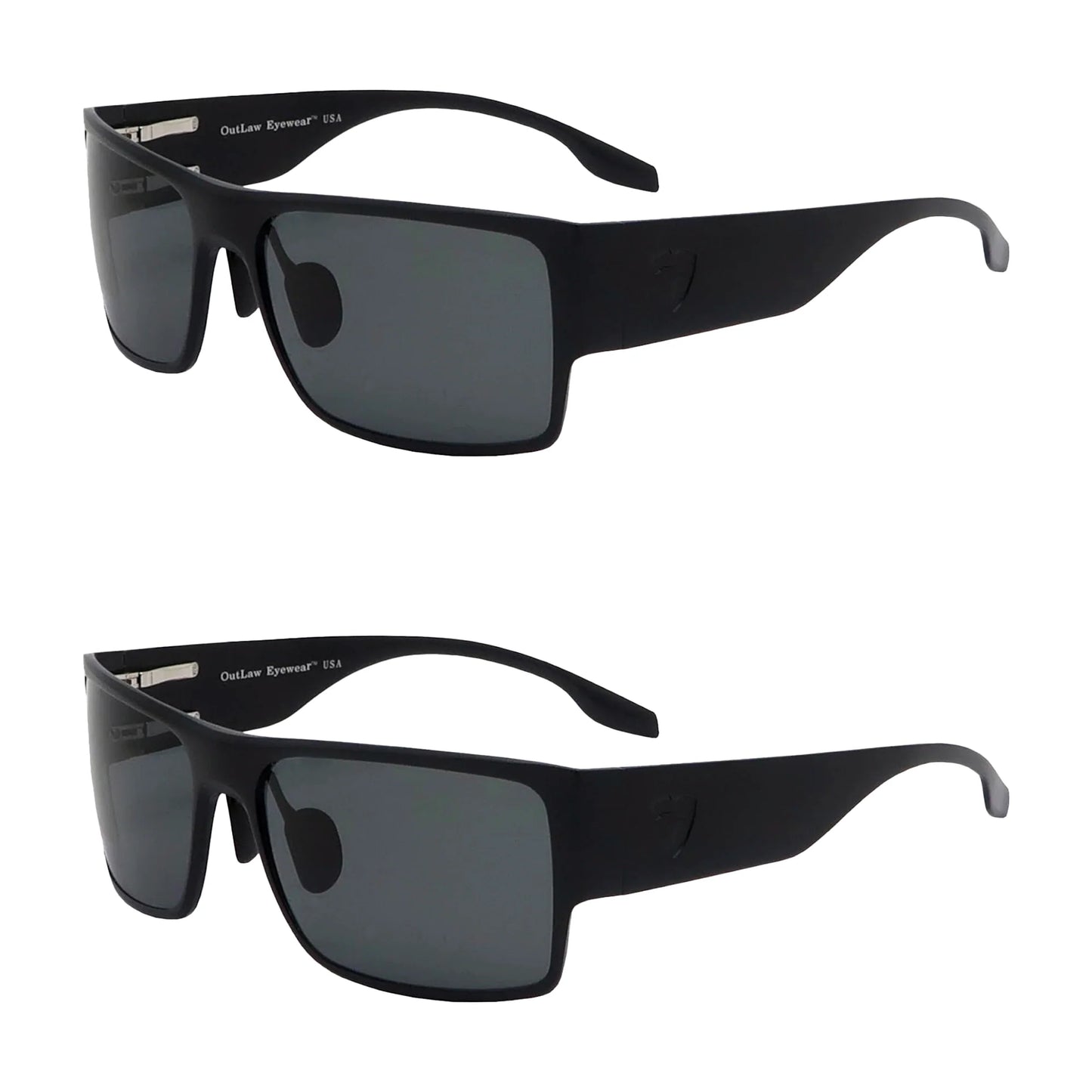 Raider TAC Black / Polarized - 2 Pack / RUGGED PROTECTION / MADE IN THE USA