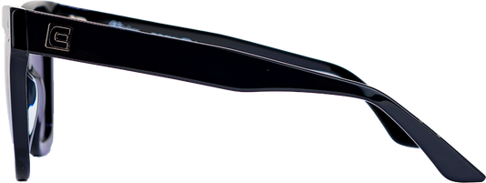Riviera (Black/Black) / Italian Artistry and Timeless Sophistication / Elegant Style / High-Quality Acetate Frame