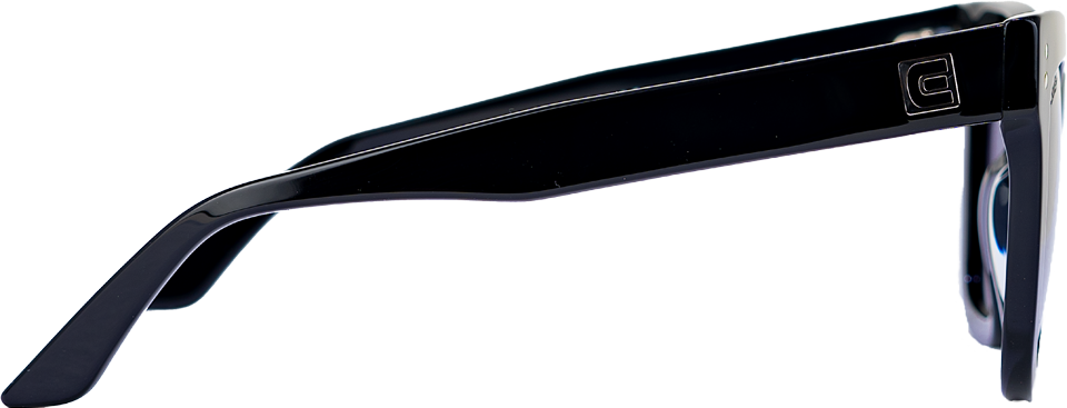 Riviera (Black/Black) / Italian Artistry and Timeless Sophistication / Elegant Style / High-Quality Acetate Frame