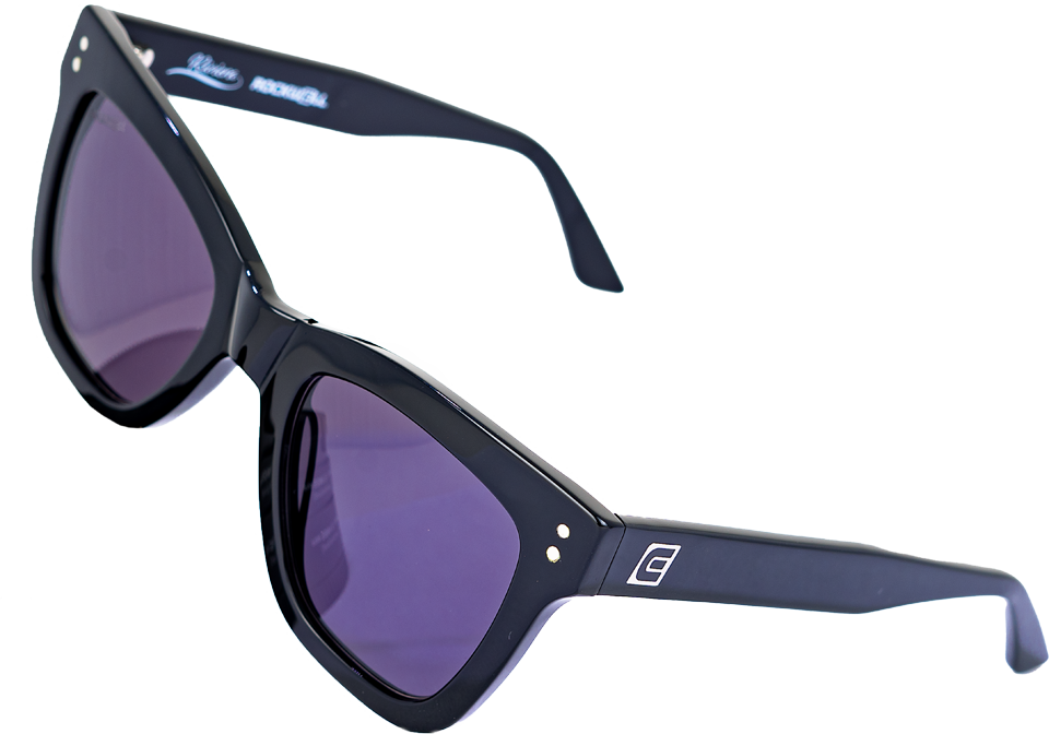 Riviera (Black/Black) / Italian Artistry and Timeless Sophistication / Elegant Style / High-Quality Acetate Frame