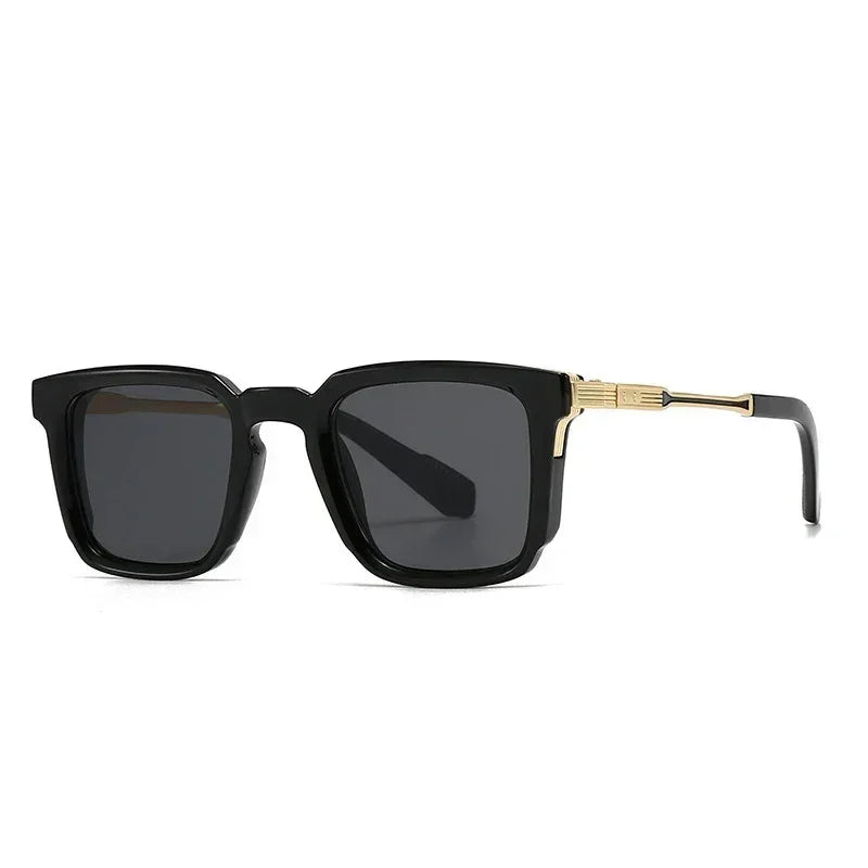 SHAUNA New Square Women Luxury Sunglasses Retro Rivets Men Gradient Shades UV400 Sun Glasses