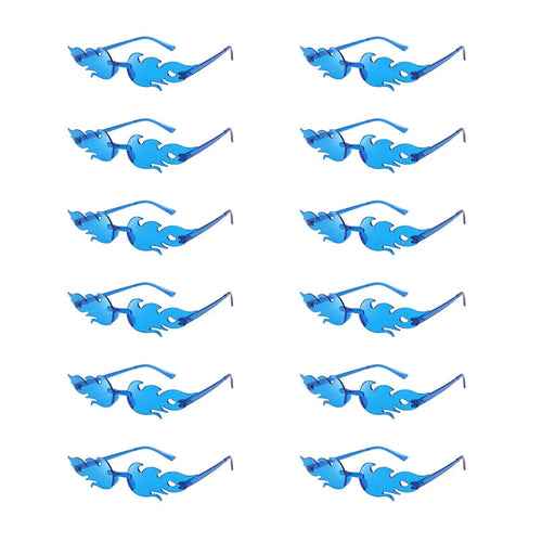 12 PCS  Flame Shaped Sunglasses