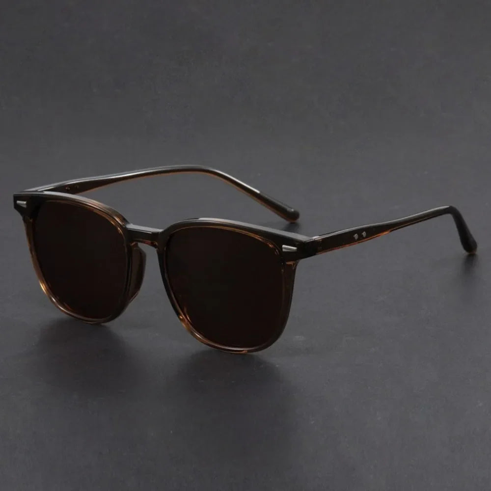 Male and female ultralight round sunglasses driving fishing UV polarized fashion glasses