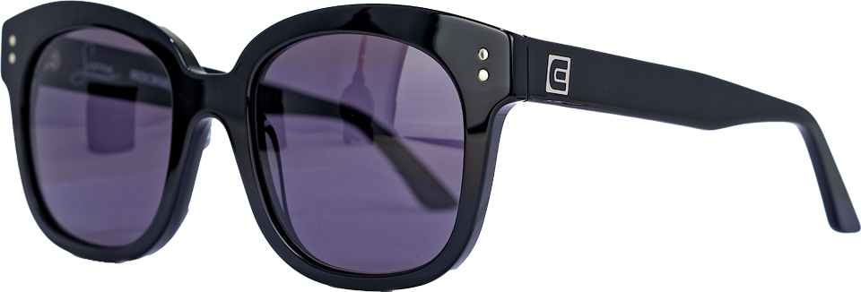 Sierra (Black/Black) / Classic Italian Artistry with Modern Design /  High-Quality Acetate