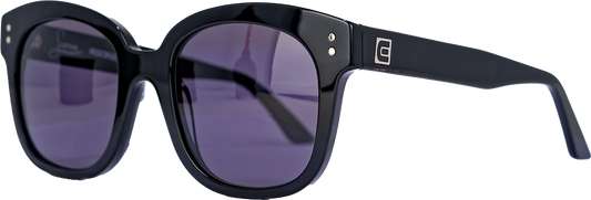 Sierra (Black/Black) / Classic Italian Artistry with Modern Design /  High-Quality Acetate