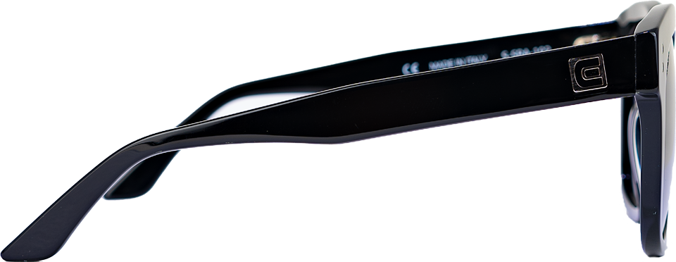 Sierra (Black/Black) / Classic Italian Artistry with Modern Design /  High-Quality Acetate