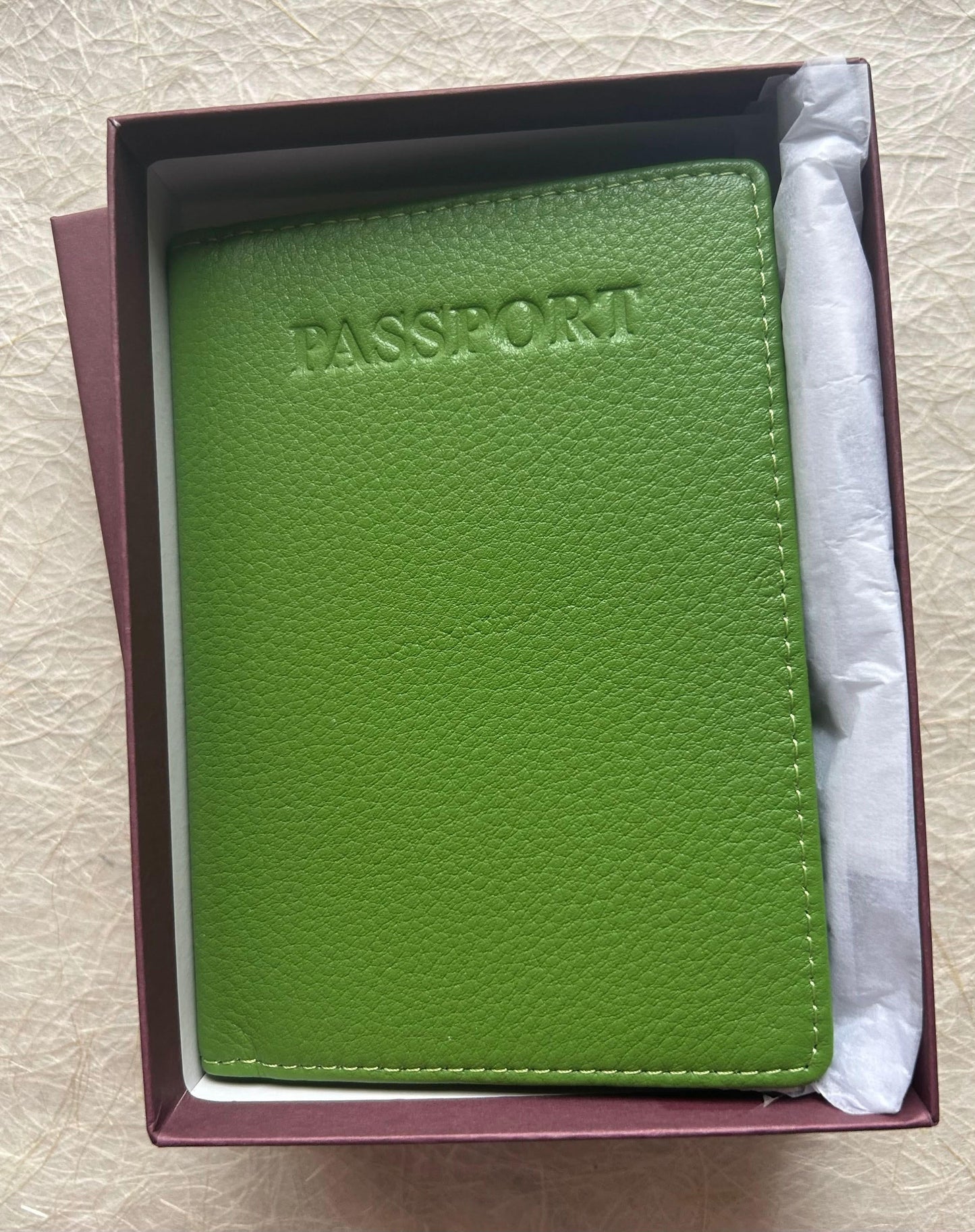 Sophia Full Grain Leather Passport Cover with Card Slot