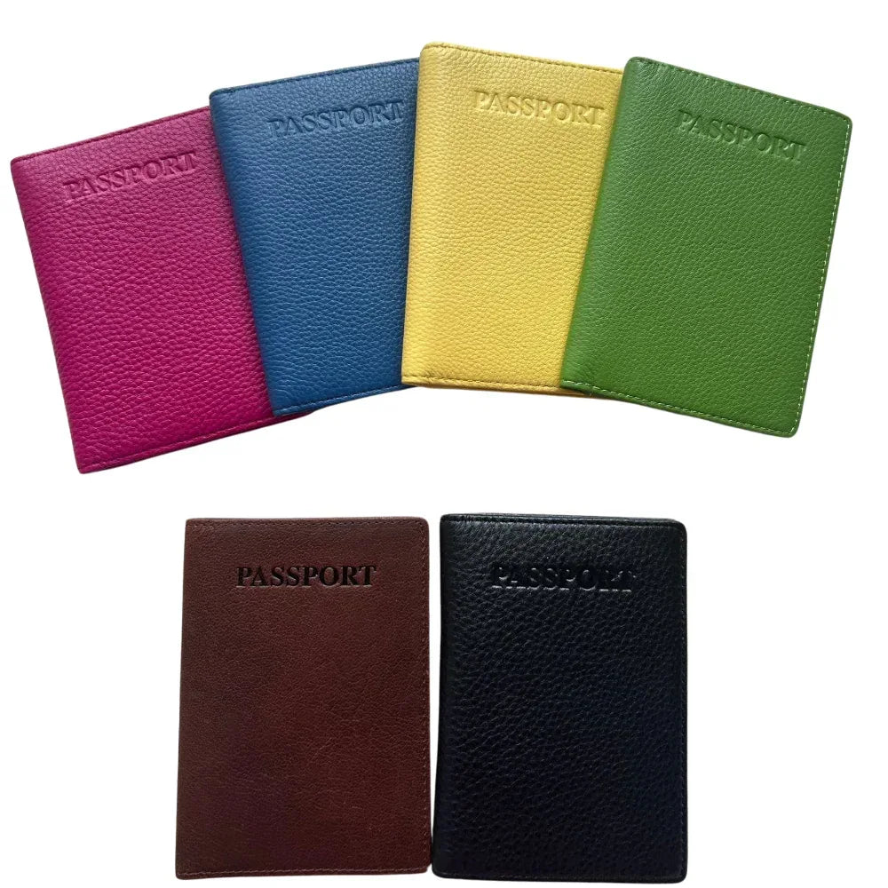 Sophia Full Grain Leather Passport Cover with Card Slot